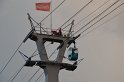 Einsatz BF Hoehenretter Koelner Seilbahn Hoehe Zoobruecke P2103